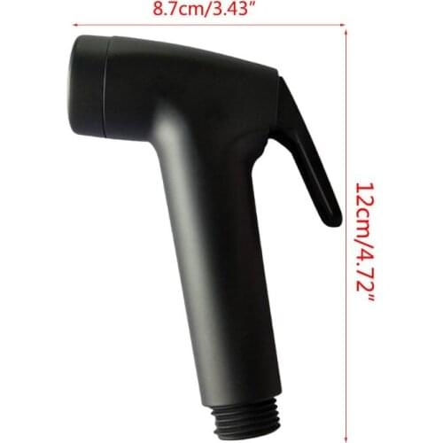 Black Handheld Bidet Spray ABS Shower Head Sprayer Set Toilet Faucet Shower Bidet with Hose and Holder