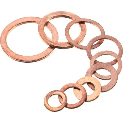280Pcs Copper Sealing Solid Gasket Washer Sump Plug Oil For Boat Crush Flat Seal Ring Tool Hardware Accessories Pack New