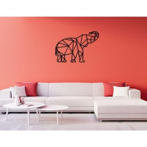 Metal Wall Decor Metal Art on Wall Animal Decor Origami Elephant Decor Living Room Decor Home Decor Office Decor Decorative