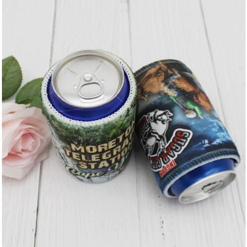 200pcs Neoprene Beer Coolers Sleeve Promotional Stubby Holder Stubbie For Business Can Holder Wedding Gift Customised Cooler