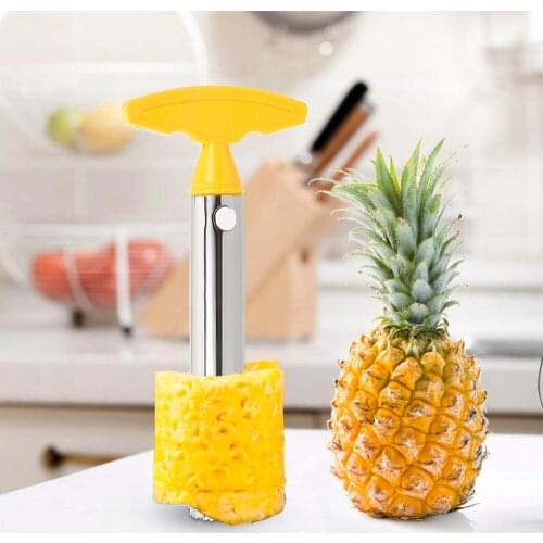 Stainless Steel Core Peel Slicer Fruit Vegetable Knife Pineapple Peeler Spiralizer Cutter Gadget Kitchen Accessories