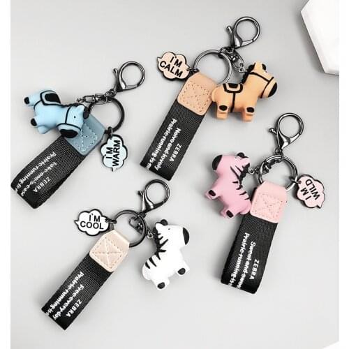 Latest Silicone Doll Leather Rope Key Chain Bag Cross-Body Bag Decorative Pendant Car Key Chain Pendant