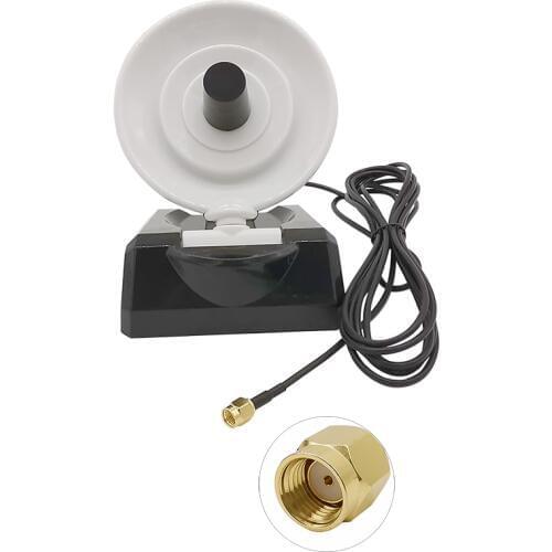 RP SMA Male 2.4G High Gain 10dBi Indoor Parabolic Antenna Wireless WiFi Adapter Dish Style 802.11b/g WLAN Directional
