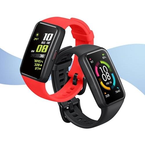 Silicone Replacement Wrist Strap Wristband for HUAWEI Honor Band 6 Smart Watch Smart Wearable Devices Accessories