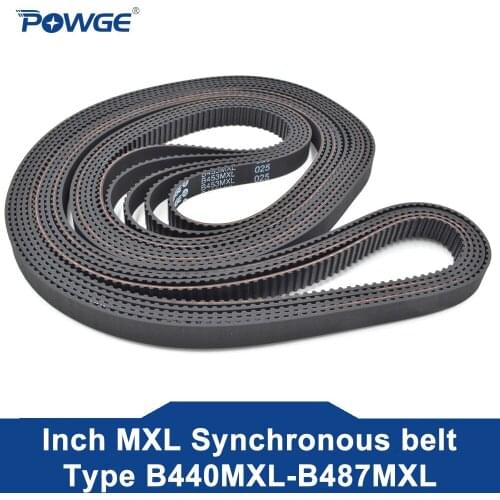 POWGE 10pcs MXL Timing belt B170 B171 B175 B177 Width 6.35mm 025 Teeth 170 171 175 177 Synchronous belt B170MXL B175MXL B177MXL