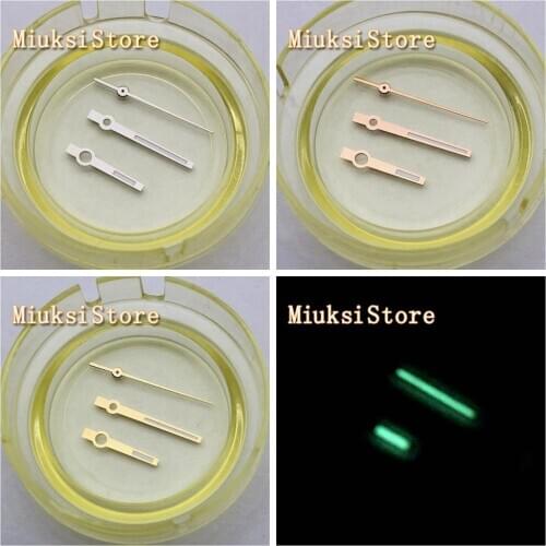 Silver/Gold/Rose gold luminous watch hands suitable for Miyota 8205/8215/821A Mingzhu DG2813 3804 Seagull ST1612 movement