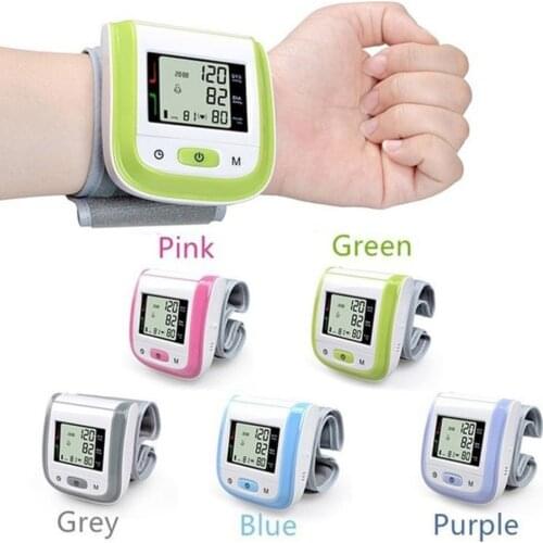 New Digital LCD Wrist Blood Pressure Monitor Automatic Automatic Shutdown Household Sphygmomanometer Arm Band Type Tonometer