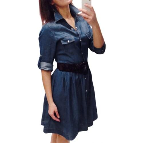 TQGQG Fashion Denim Dresses
