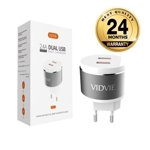 Vidvie PLE211IP 5V-2.4A Dual USB Output Lightning Charger