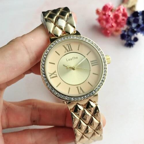 Fashion Brand Women Watches Silver Gold Rose Round Stainless Steel Roman Numerals Ladies Quartz Watch Female Clock Reloj Mujer