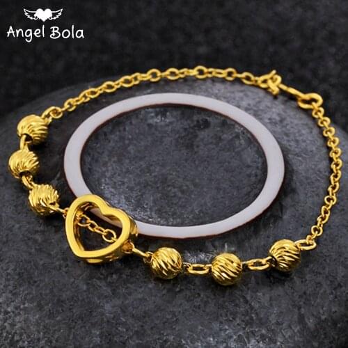 Ladies Gold Dubai Bride Wedding Ethiopian Turkey Bracelet Arabian Jewelry Charm Muslim Bracelets Holiday Gift Wholesale