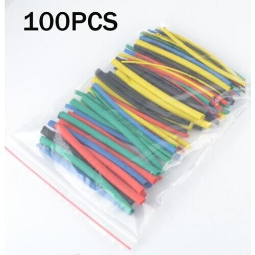 100pcs/color shrinkable combination data cable insulation heat shrinkable tube wholesale