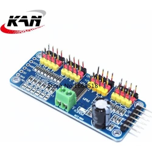 16 Channel 12-bit PWM/Servo Driver-I2C interface PCA9685 module for arduino or Raspberry pi shield module servo shield