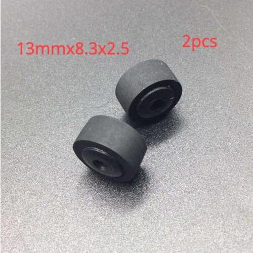 2pcs 13mmx8.3x2.5 For AKAI press wheel belt pulley rubber audio pressure recorder cassette deck pinch roller tape Stereo player