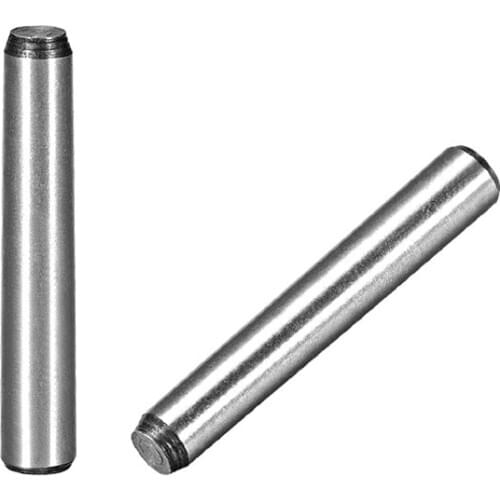 Uxcell 20Pcs 45# Carbon Steel GB117 40mm Length 6mm Small End Diameter 1:50 Taper Pin Release easily, without galling Gray