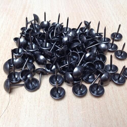 300PCS/LOTBlack upholstery nails nail domed studs Tacks