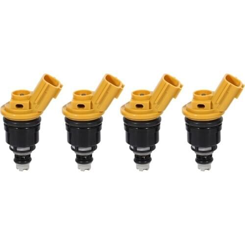 4Pcs Flow Matched 555Cc for Nismo Side Feed Fuel Injector 16600-RR543 for 300ZX Z32 RB25DET VG30DETT SR20DET KA24