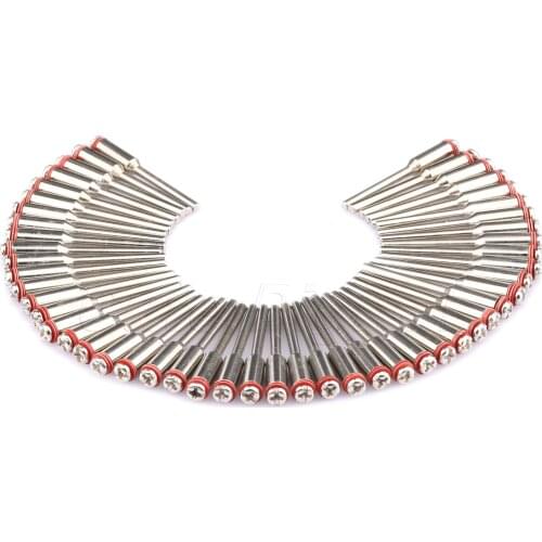 50PCS dremel accessories 2.35mm Polishing Wheel Mandrels Diamond Cutting Disc Mandrel Cut-off Wheel Holder for Rotary Tool