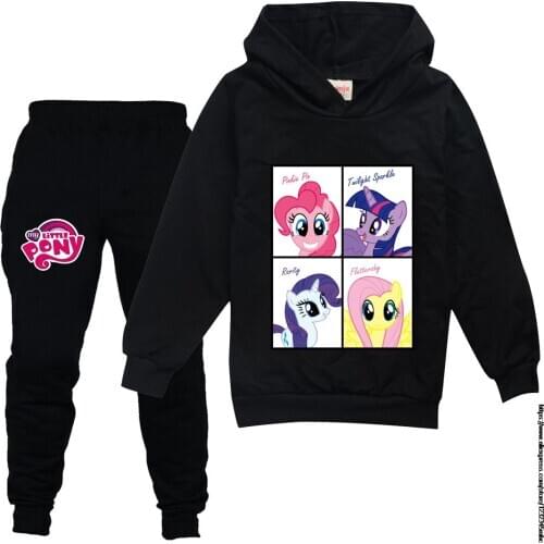 Children Clothing My Little Baby girl pony Toddler Girls Clothes Hooded Costume Outfit Kids Tracksuit For Girls Clothing Sets