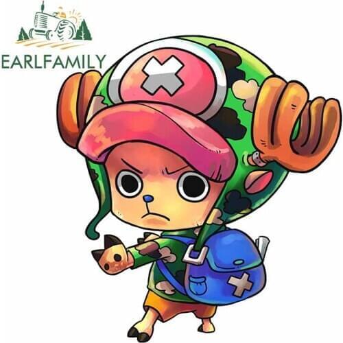 EARLFAMILY 13cm x 11.7cm for Tony Tony Chopper Car Stickers DIY Personality Vinyl Car Styling Scratch-proof Bumper Decal