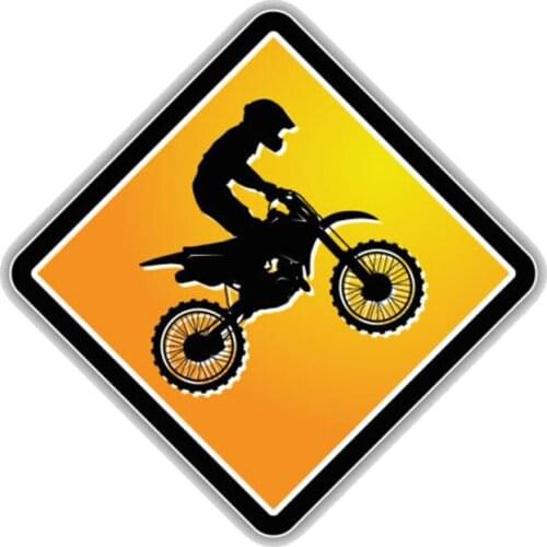 Interesting Motocross Sign PVC Window Decoration Car Sticker Anti-UV Waterproof Car Window Body Decorative Stickers Accessories