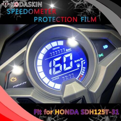 KODASKIN for HONDA SDH125T-31 TPU Hydraulic Instrument Cluster Scratch Protective Speedometer Film Screen Protector Sticker