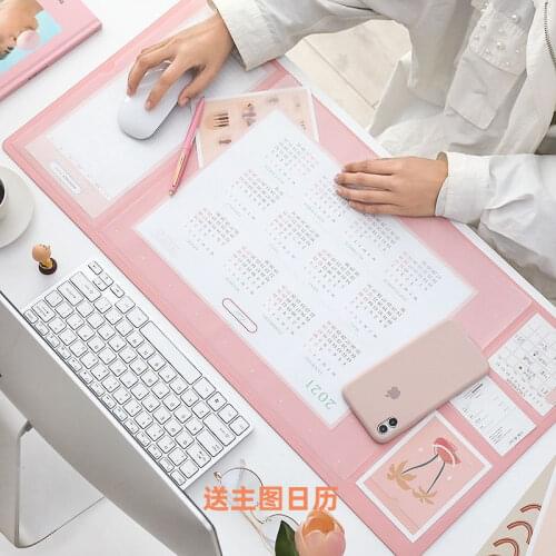 Multifunction Large Mouse Pad Computer Anti-Slip Desk Mouse Mat Waterproof Protector with Pockets Storage