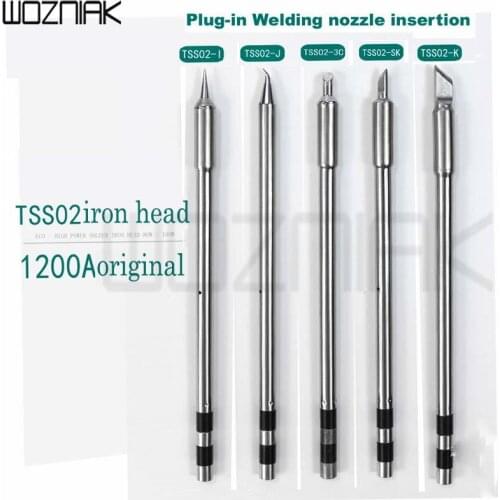 Original QUICK TS1200A Lead-Free Solder Iron Tip Handle welding pen tools TSS02-SK TSS02-K TSS02-I TSS02-2C TSS02-3C