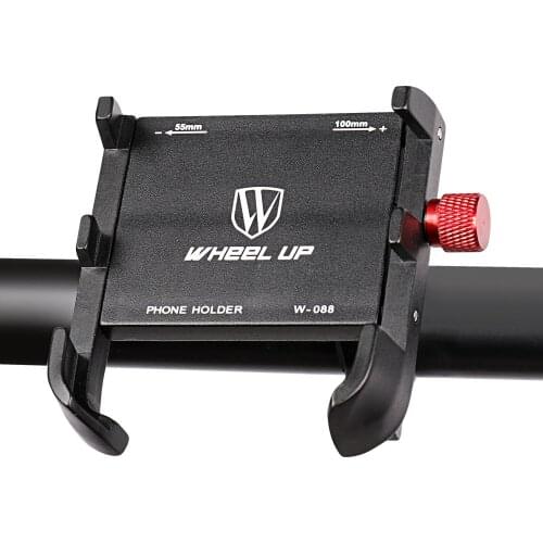 WHEEL UP Bicycle Front Rack Carrier Mobile Phone Cycling Storage Racks M96 Bicycle Phone Mount Adjustable Bike Stand Handlebar