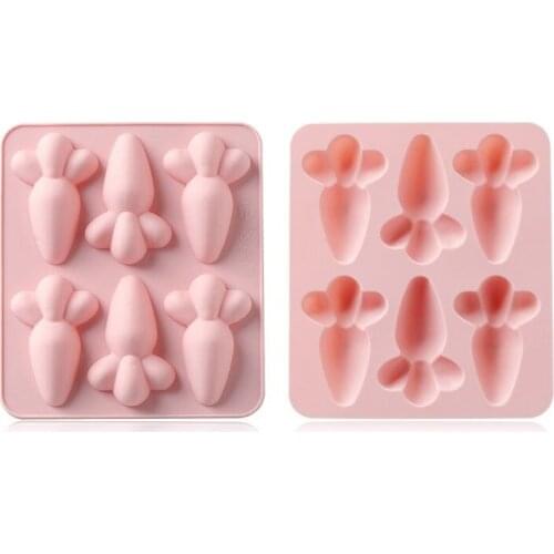 Carrot Shaped Silicone Mold Used for Making Desserts Chocolate Candies DIY Cake Decoration Accessories Kitchen Baking Tools