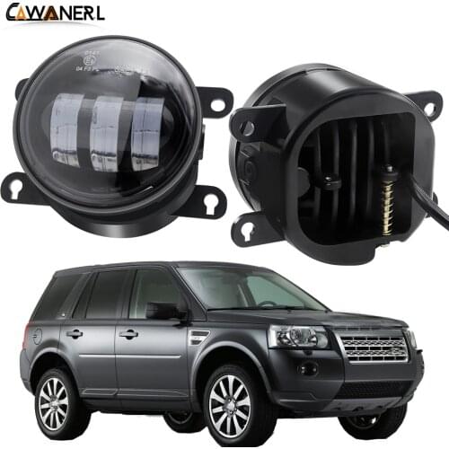 LED Fog Light 30W 6000LM Car Front Bumper Fog Lamp DRL Amber White 12V For Land Rover Freelander 2 LR2 FA_ 2006-2014