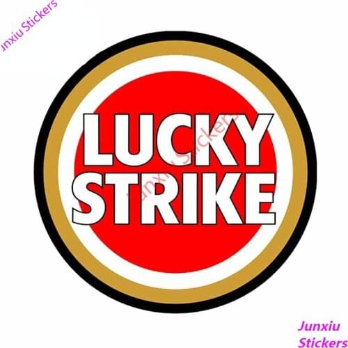 Lucky Strike Funny Car Stickers Vinyl Creative Refit Decals Fashion Motorcycle Bumper Window Decal Car Accessories Decoration