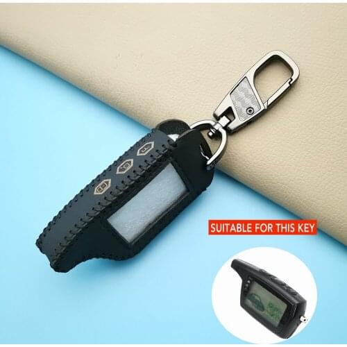 High Quality Key Cover Style Leather Case For TAMARACK Pandora DXL3000 Remote Control 3 Buttons Car Alarm System