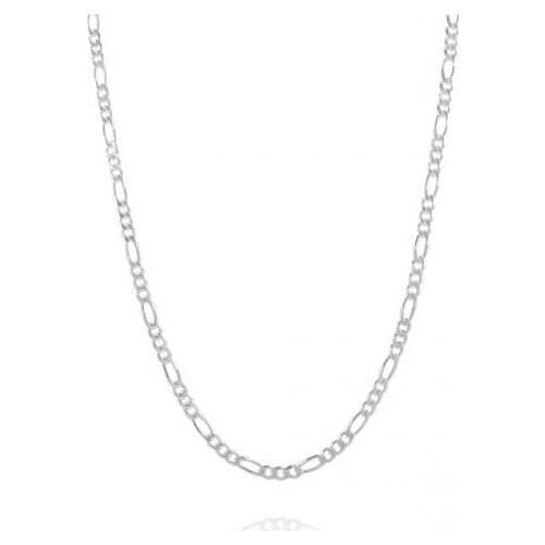 Enes Store 925 Sterling Male Silver Chain Figaro Model 3 mm 60 cm