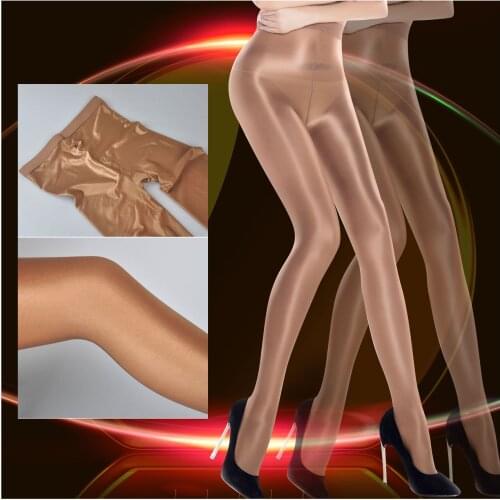 Women Sexy Stockings Elastic Pantyhose Oil Shiny Shape Stockings Club Dance Highs Tights Shaping Pantyhose High Quality 70D