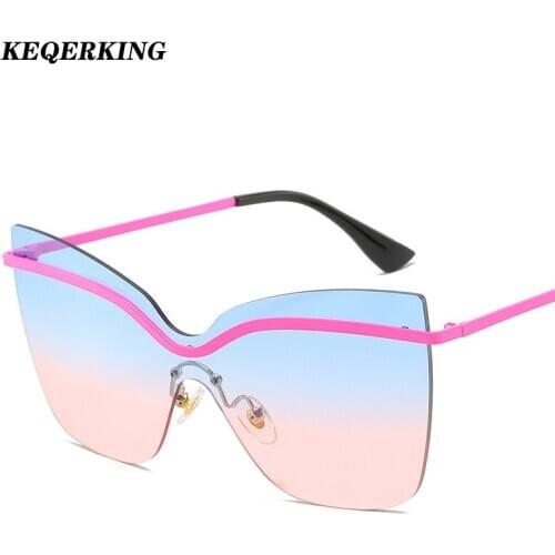 Cat Eye Sunglasses Women Vintage Fashion Seagull Eyebrow Mirror Sun Glasses Female Retro Summer Style Metal Eyeglasses Luxury