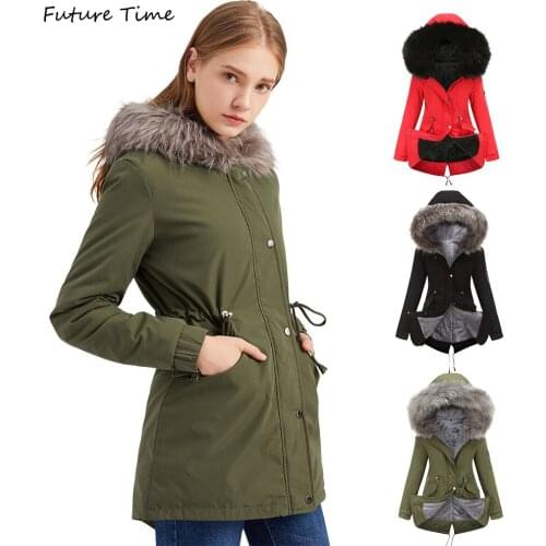 Winter Long Parka Women Big Fur Collar Jacket for Woman Hooded Windbreaker Warm Thick Coat Female Clothes Outwear Brand Clothing