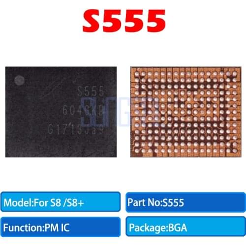 1pcs/lot 100% Original S555 for S8 G950F/S8+ G955F Main Power supply PM IC chip