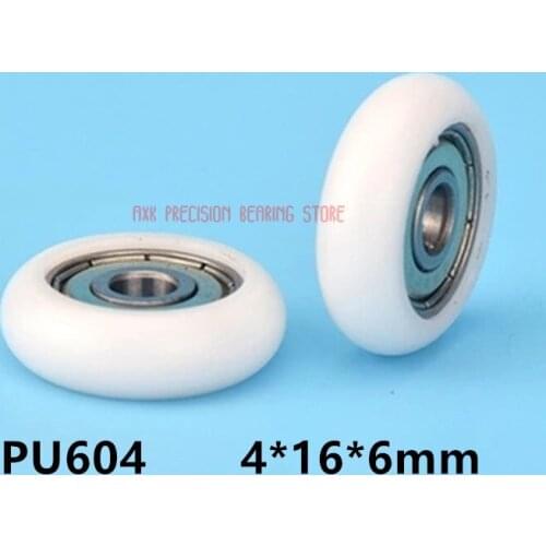 2021 Hot Sale Limited Plastic Bearing Nylon Wheel Roller Pulley 4*16*6mm Injection Sliding Door And Window Coated