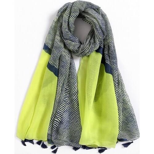 2020 Fashion Zebra Striped Viscose Scarf Women Luxury Brand Print Shawls and Wraps Cotton and Polyester Muslim Hijab 180*90Cm