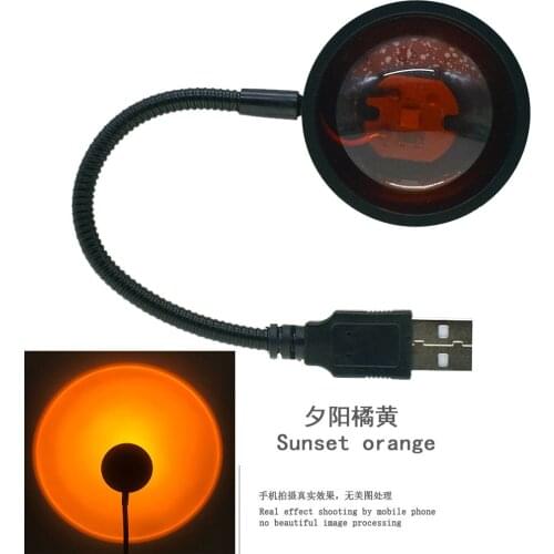 2021 rainbow sunset projector, home led USB DC5V night light, coffee, background, wall decoration, projection lamp