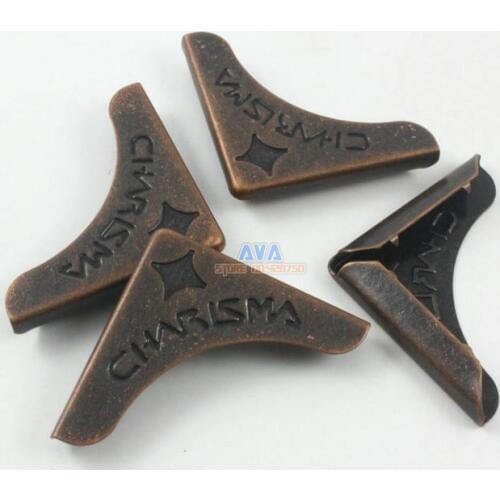 50Pcs Antique Copper Book Corner Bookbinding Corner Clip 32mm