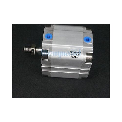 ADVU-50-30-A-P-A Compact Pneumatic Cylinder Bore 50mm Stroke 30mm Double Acting With Magnet