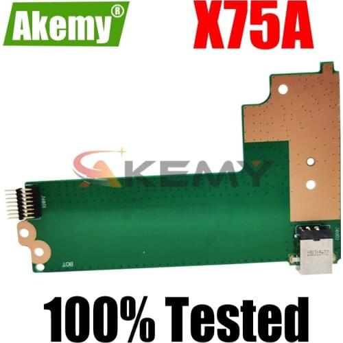 Akemy Original For Asus X75A X75V X75VD DC POWER BOARD X75VD_DC_BOARD REV:2.0 60-NC0DC1000 100% Tested Fast Ship