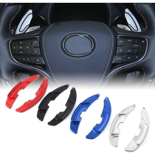 CNC Aluminum Steering Wheel Shift Paddle Extended Shifter Trim For 2019 2020 Lexus ES Series ES300h ES350 Car Accessories Parts