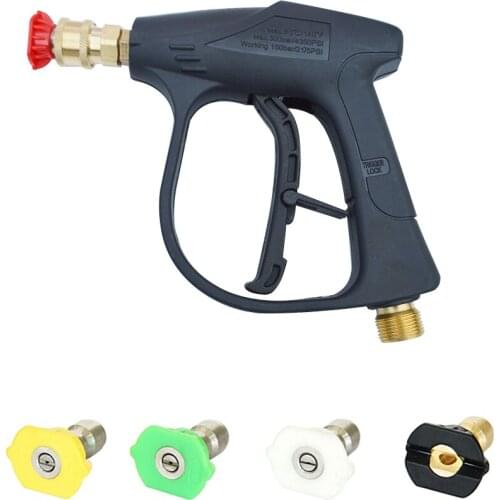 Car High Pressure Water Gun Cleaner Washer Soap Foam Spray Sprayer Nozzles Quick Release Auto Accessories 14MM M22 Socket 1/4