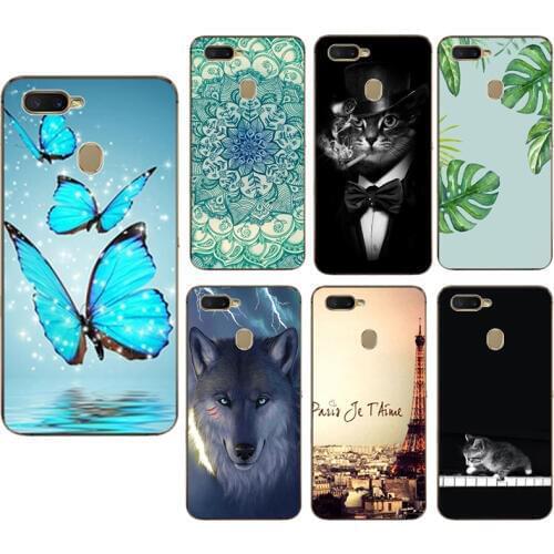 For OPPO A5S CPH1909 Case 6.2'' Fashion silicone Soft TPU Back Cases for OPPO CPH1909 AX5S A 5S Phone Cover Shells Coque