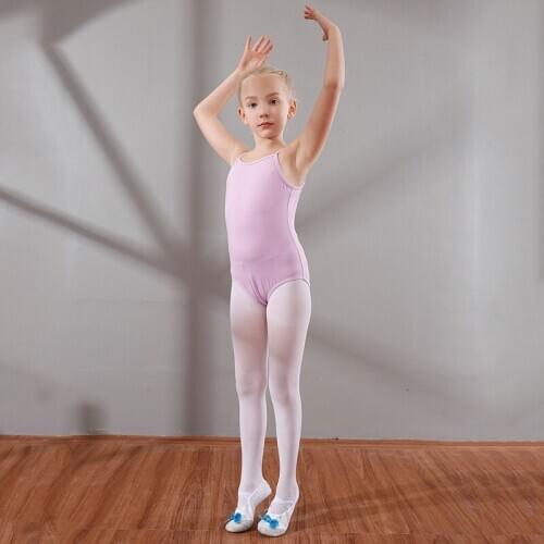 Childrens Ballet Dance Jumpsuit Girls Cotton Suspenders Dancing Wear Female Dance Suit Body Dancing Apparel 5 Colors D0774