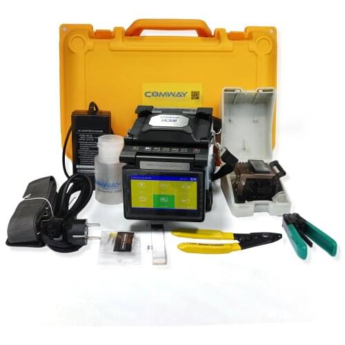 DHL Free Shipping Comway A33 FTTH Smart ARC fusion splicer A3 touch screen FTTH FTTX Welding Machine Fusionadora de fusion