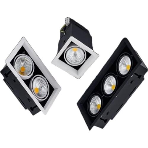 Duplo pode ser escurecido led downlight luz do ponto 10w 20 30 ac85-240V teto recesso luzes de iluminação interior